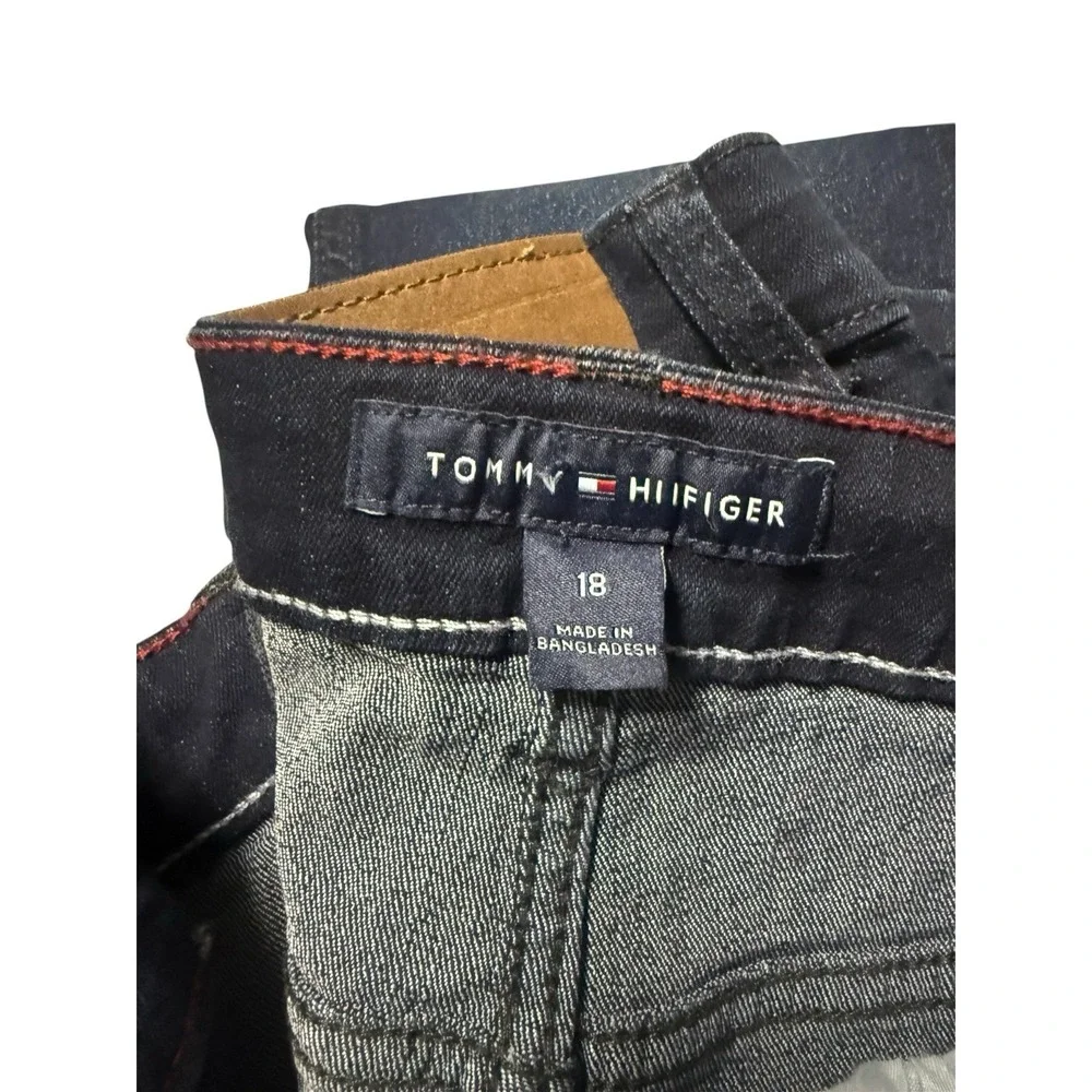 Tommy Hilfiger Boys Dark‎ Wash Stretch Skinny Jeans Size 18 NWT Slim Fit Denim
